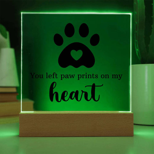 Keepsake Acrylic Bundle - You Left Pawprints In My Heart