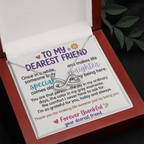 "To My Dearest Friend" Infinity Necklace