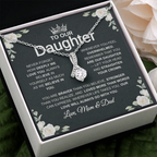 "To Our Daughter" Necklace – Gift from Mom & Dad