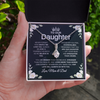 "To Our Daughter" Necklace – Gift from Mom & Dad