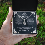 "To Our Daughter" Necklace – Gift from Mom & Dad