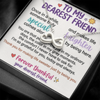 "To My Dearest Friend" Infinity Necklace