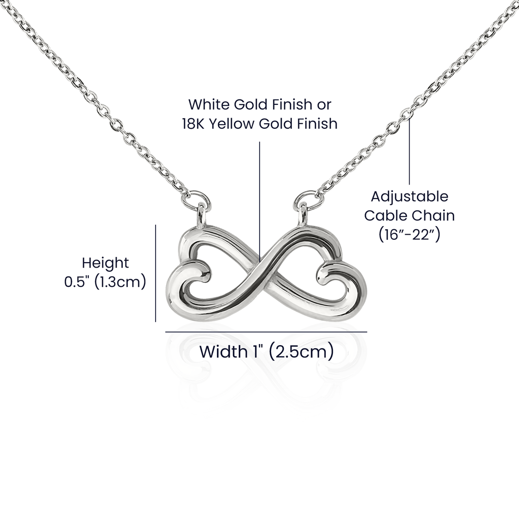 "To My Dearest Friend" Infinity Necklace