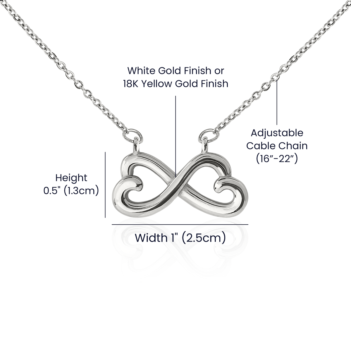 "To My Dearest Friend" Infinity Necklace