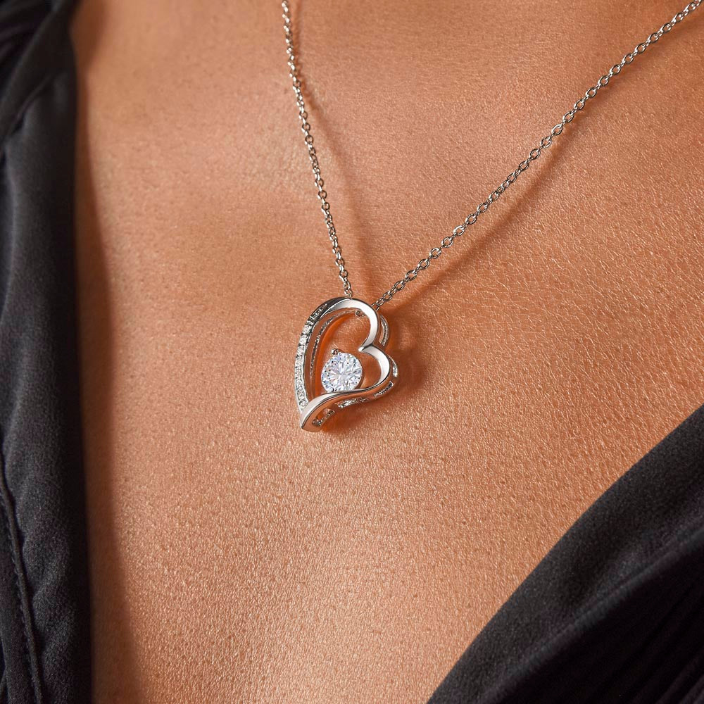 To My Beautiful Daughter Forever Love Necklace