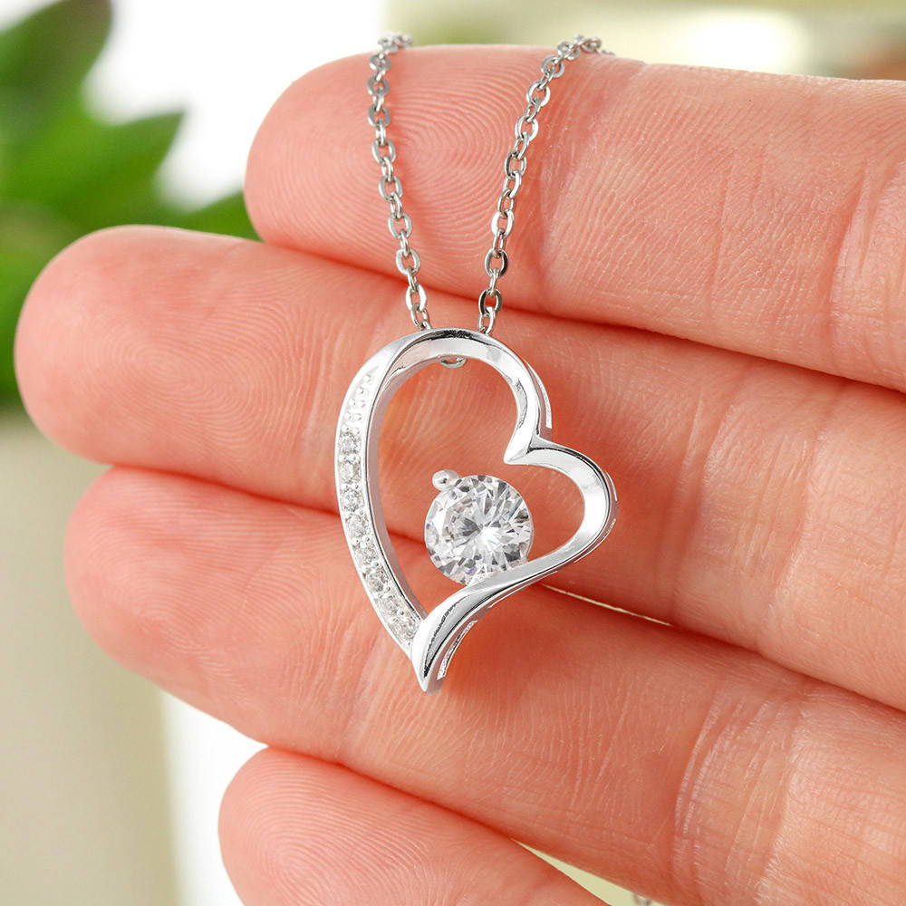 To My Beautiful Daughter Forever Love Necklace