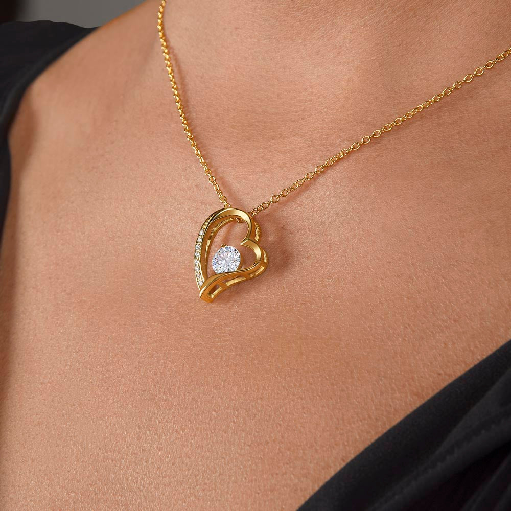 To My Beautiful Daughter Forever Love Necklace